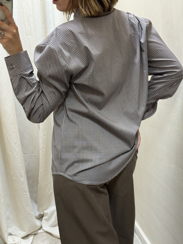 Camicia in popeline micro quadretti Tensione In - GiuGiò | Shop online