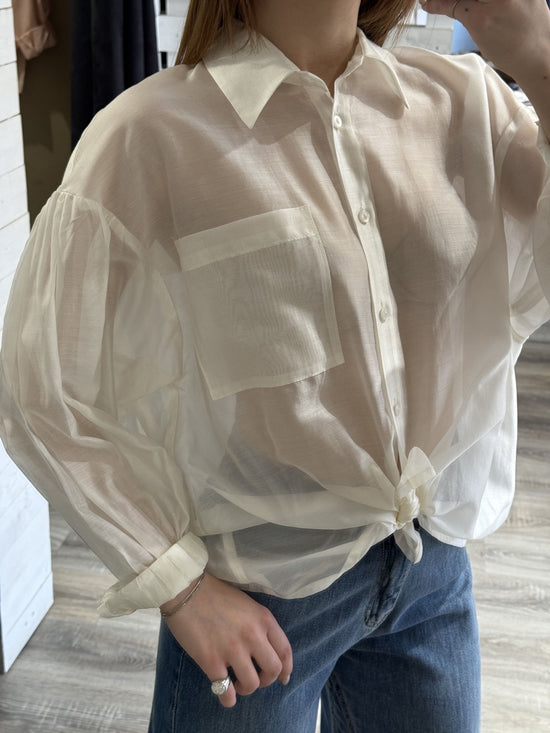 Camicia in tencel con nodo Tensione In - GiuGiò | Shop online