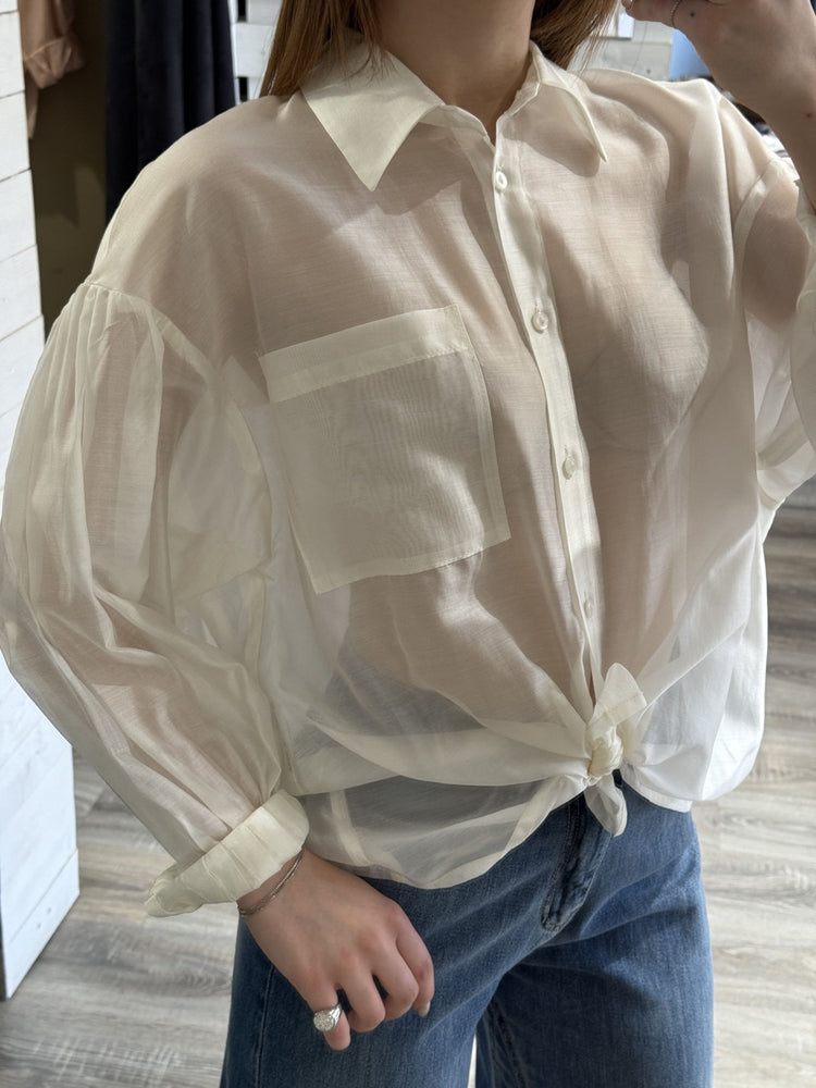 Camicia in tencel con nodo Tensione In - GiuGiò | Shop online