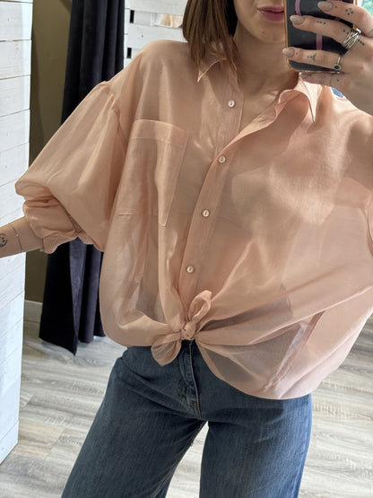 Camicia in tencel con nodo Tensione In - GiuGiò | Shop online