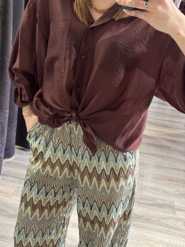 Camicia in tencel con nodo Tensione In - GiuGiò | Shop online
