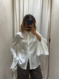 Camicia in viscosa maxi polso con rouches Please - GiuGiò | Shop online