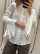 Camicia in viscosa maxi polso con rouches Please - GiuGiò | Shop online