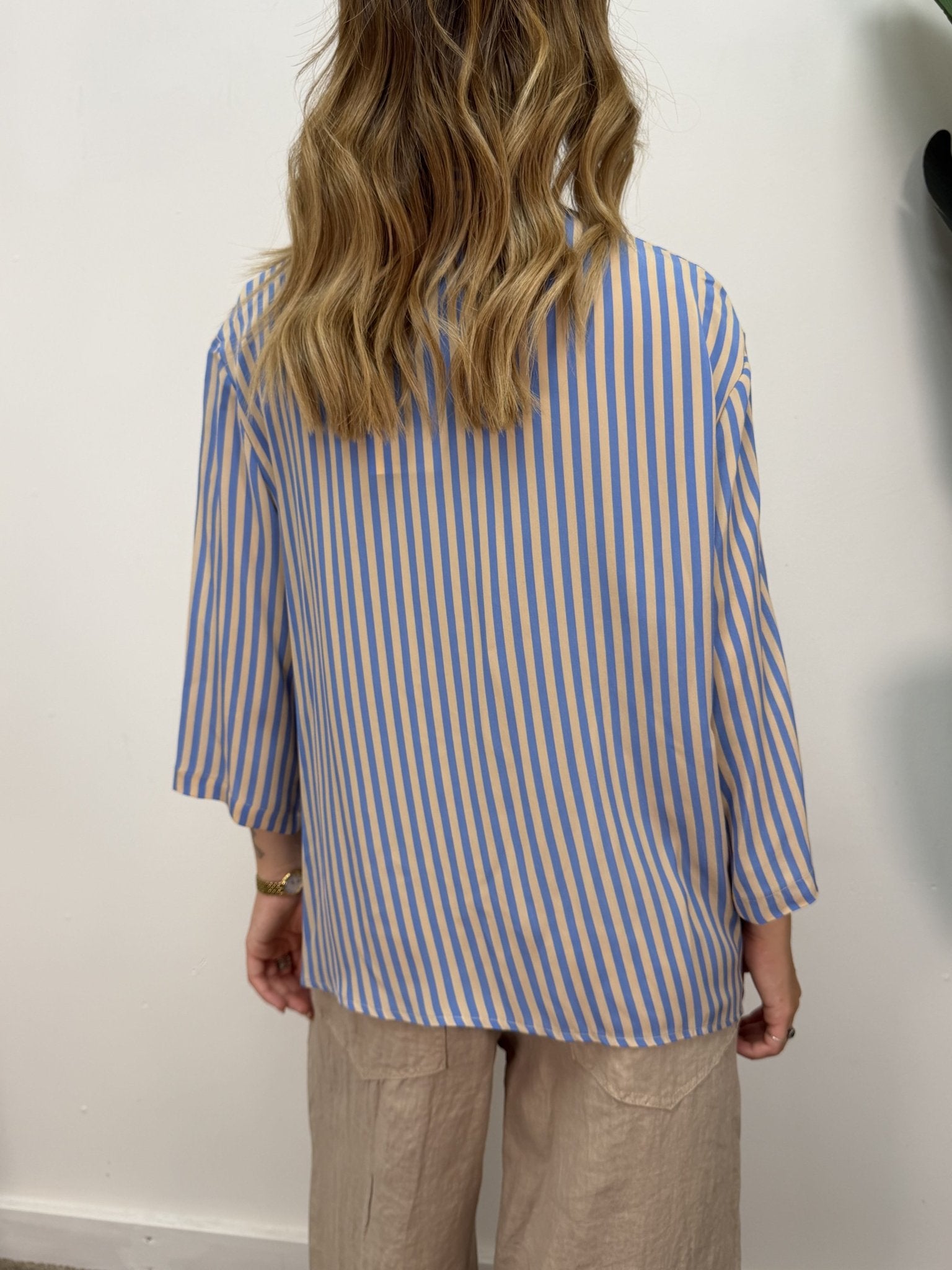 Camicia in viscosa stampa rigata Dixie - GiuGiò | Shop online