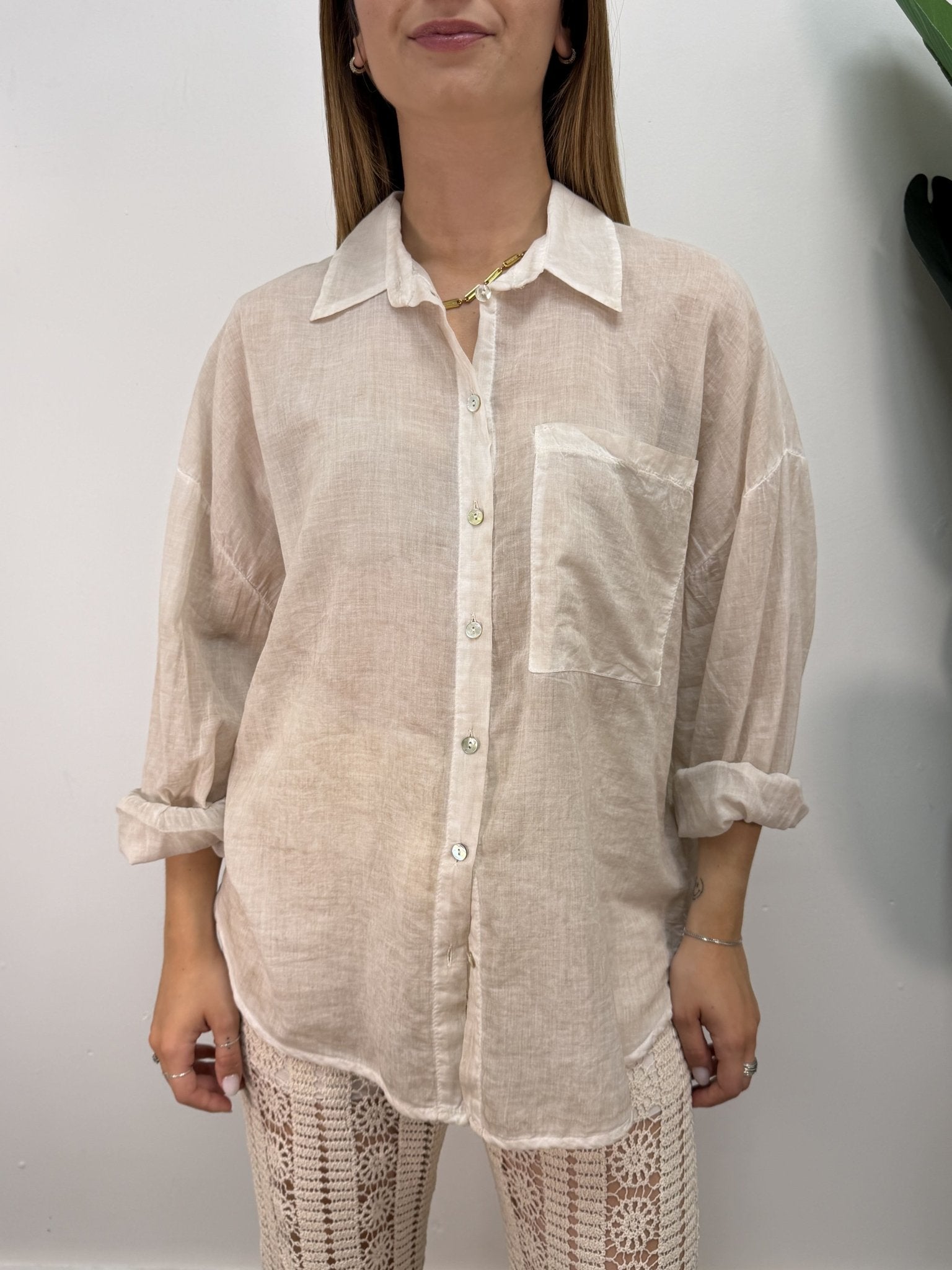 Camicia in voile di cotone HaveOne - GiuGiò | Shop online