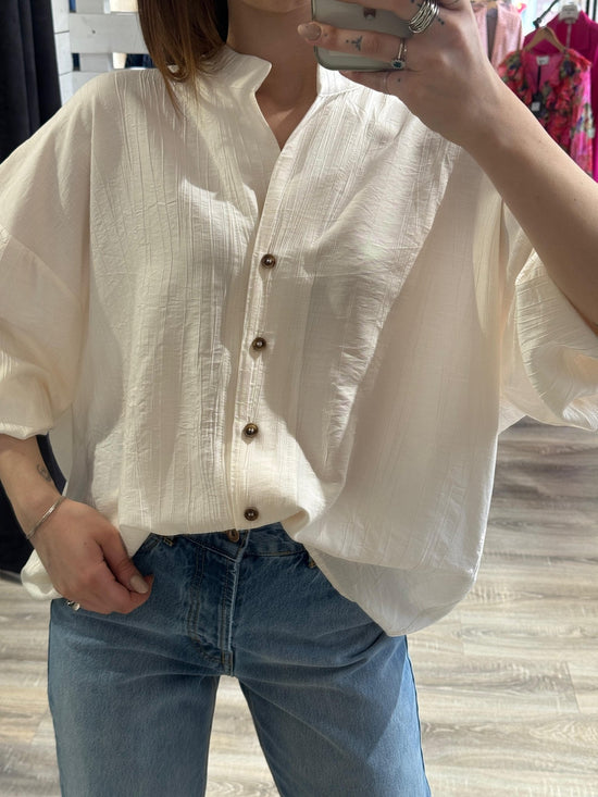 Camicia misto viscosa oversize Tensione In - GiuGiò | Shop online