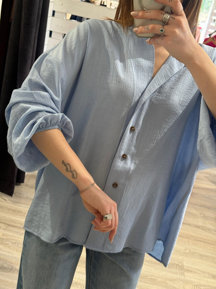 Camicia misto viscosa oversize Tensione In - GiuGiò | Shop online