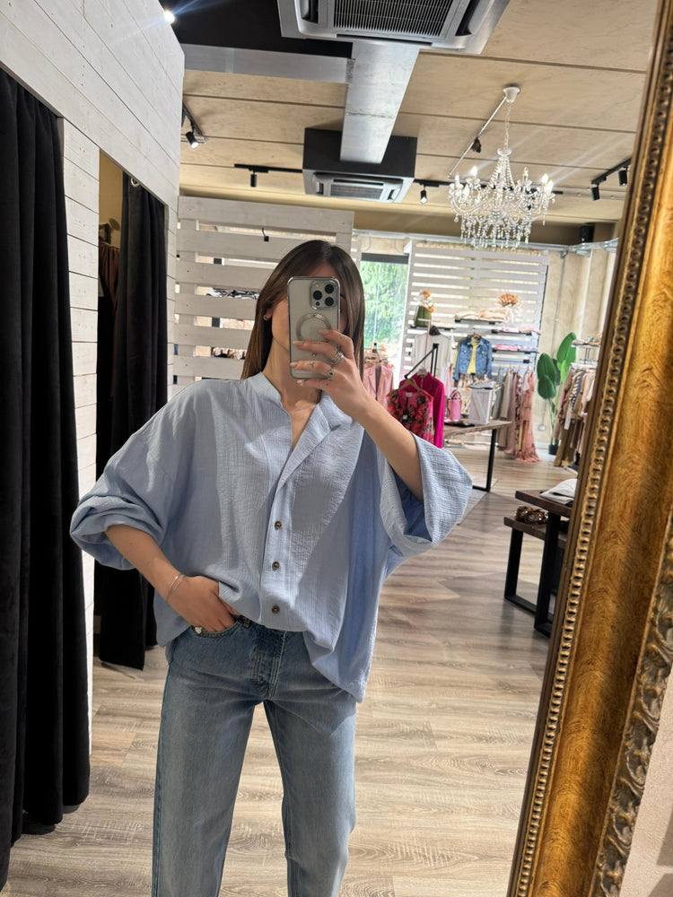 Camicia misto viscosa oversize Tensione In - GiuGiò | Shop online
