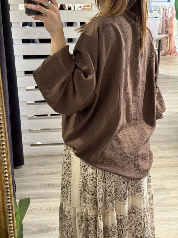 Camicia misto viscosa oversize Tensione In - GiuGiò | Shop online