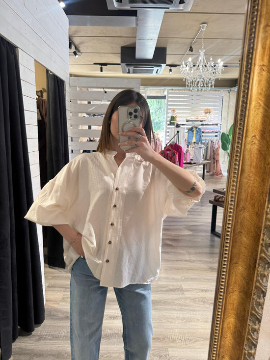 Camicia misto viscosa oversize Tensione In - GiuGiò | Shop online