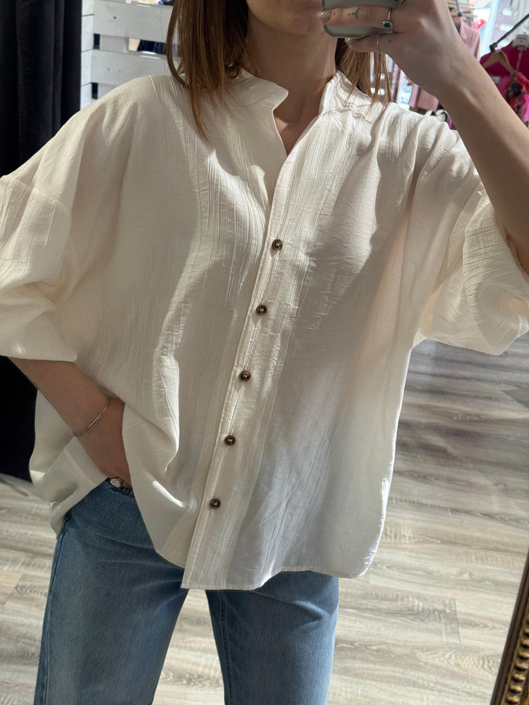 Camicia misto viscosa oversize Tensione In - GiuGiò | Shop online