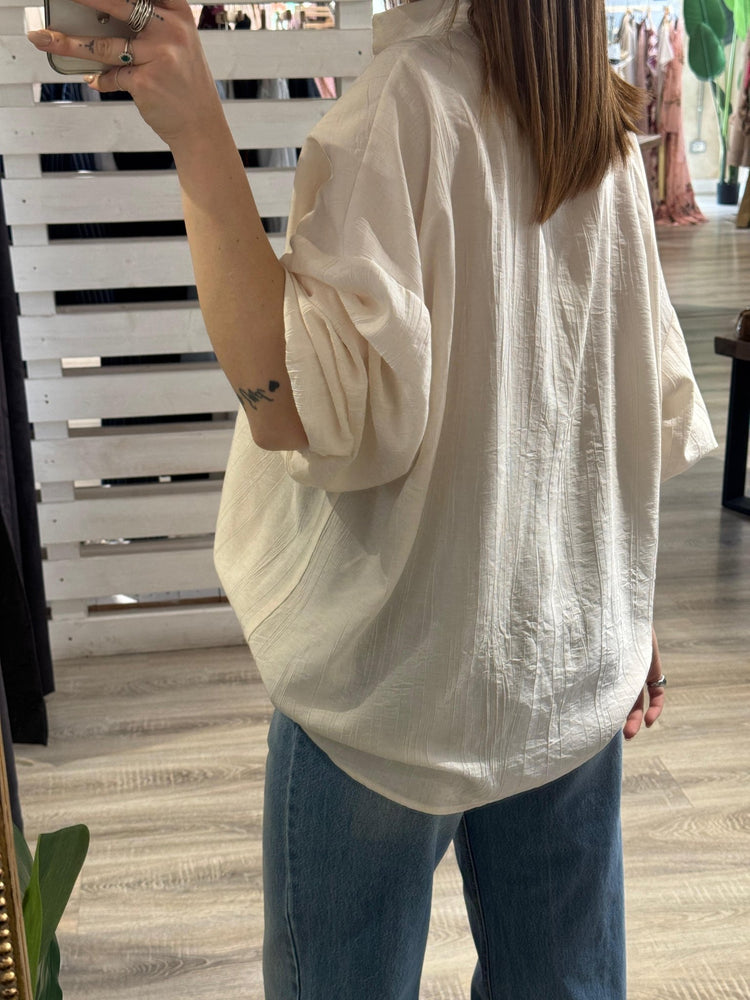 Camicia misto viscosa oversize Tensione In - GiuGiò | Shop online