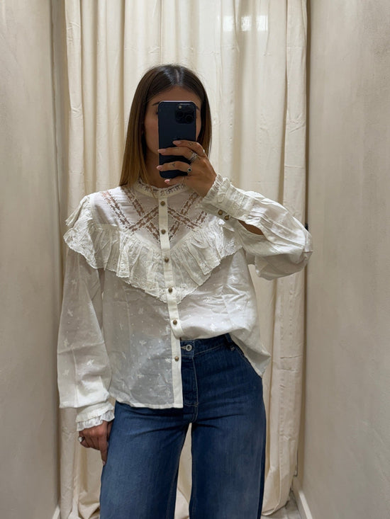 Camicia operata con volant BSB - GiuGiò | Shop online
