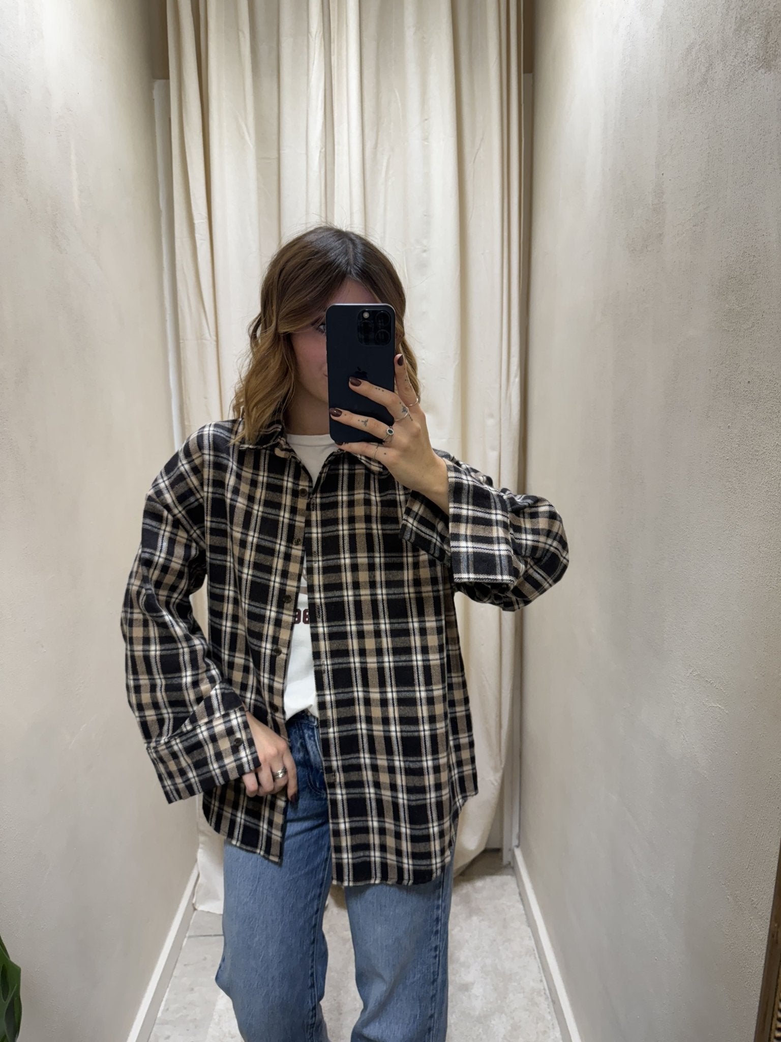 Camicia over a quadri in flanella MyD - GiuGiò | Shop online
