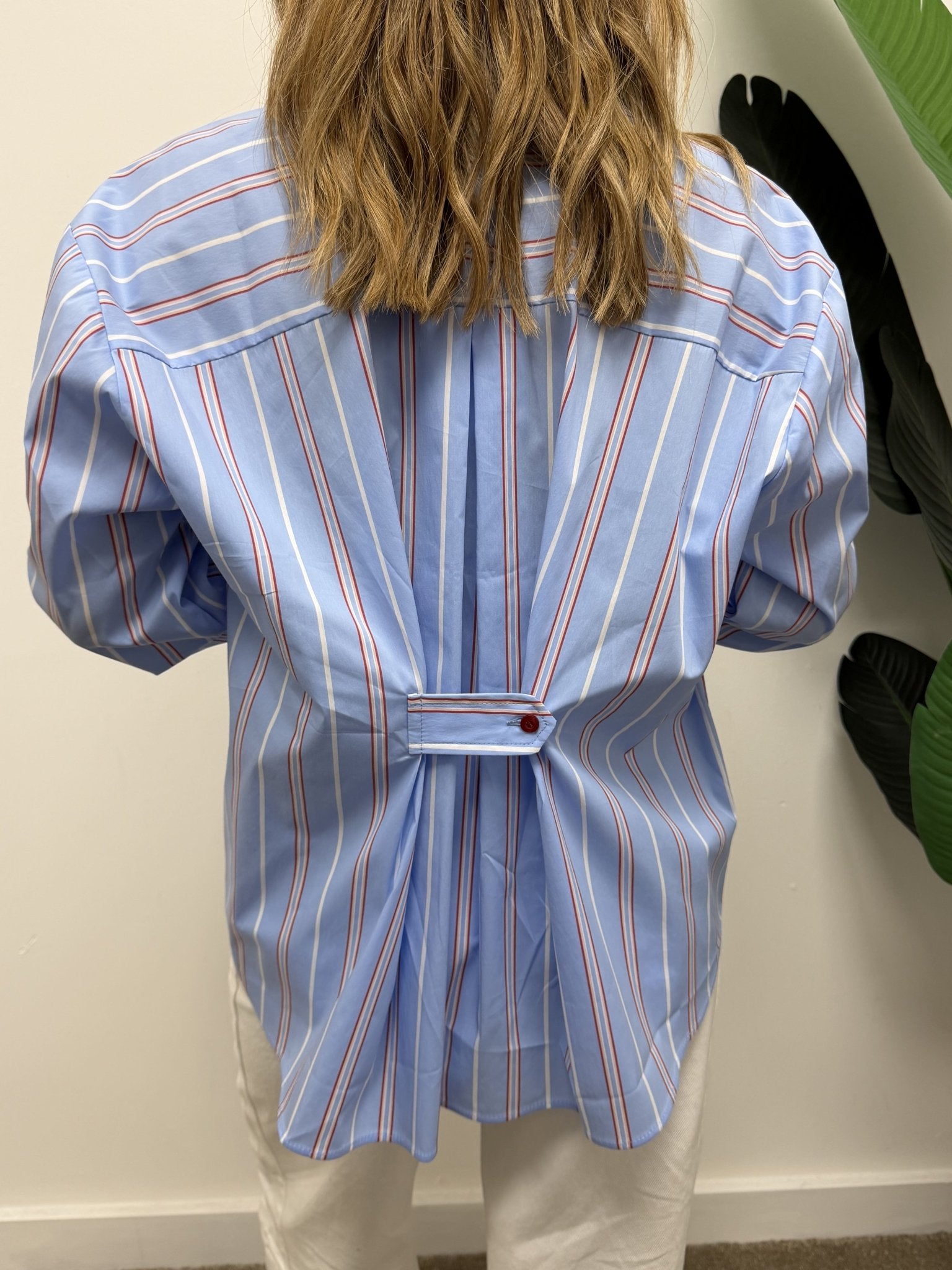 Camicia over bacchettata con ripresa sul retro Susy Mix - GiuGiò | Shop online