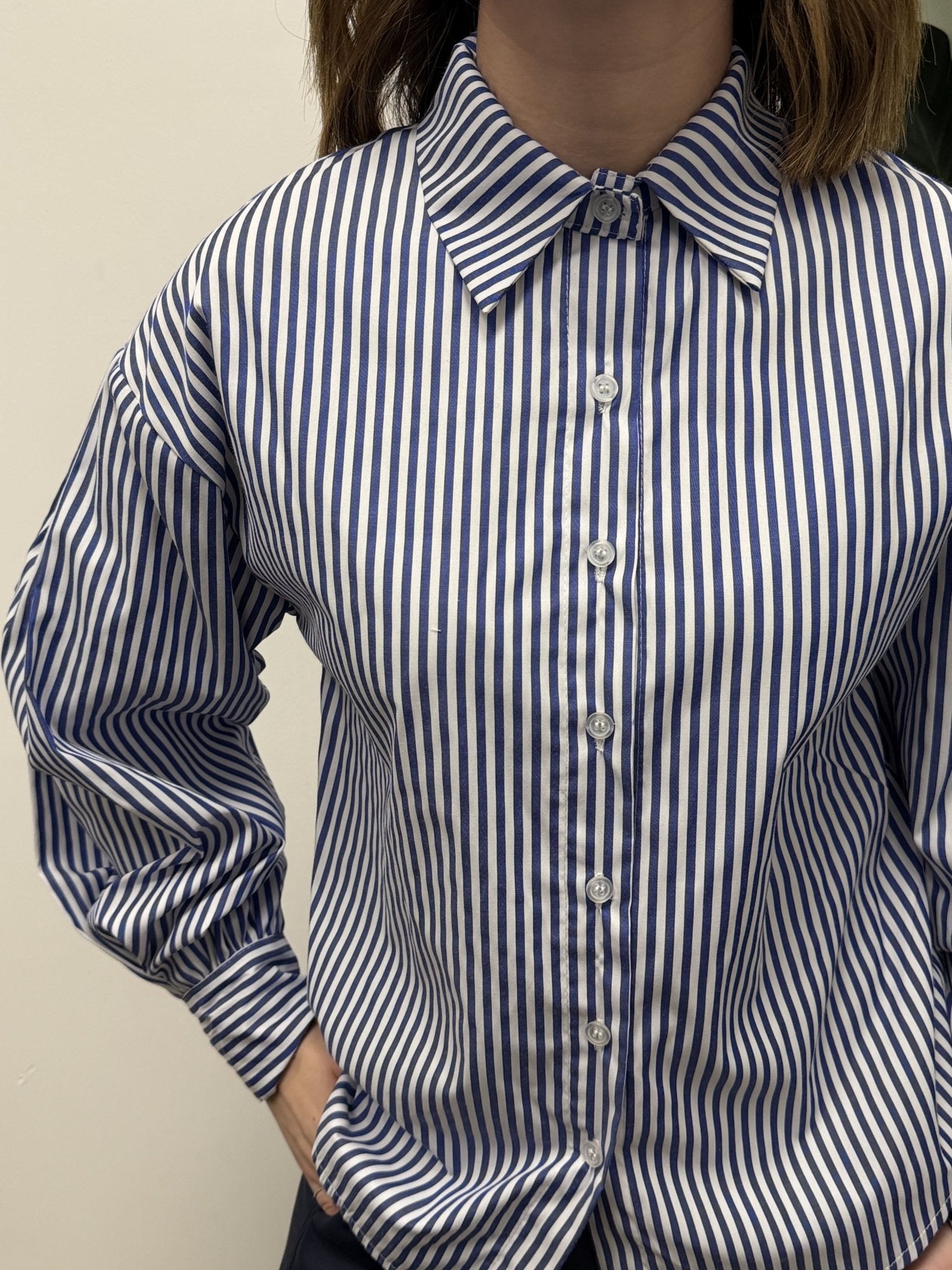 Camicia over bacchettata in popeline MyD - GiuGiò | Shop online