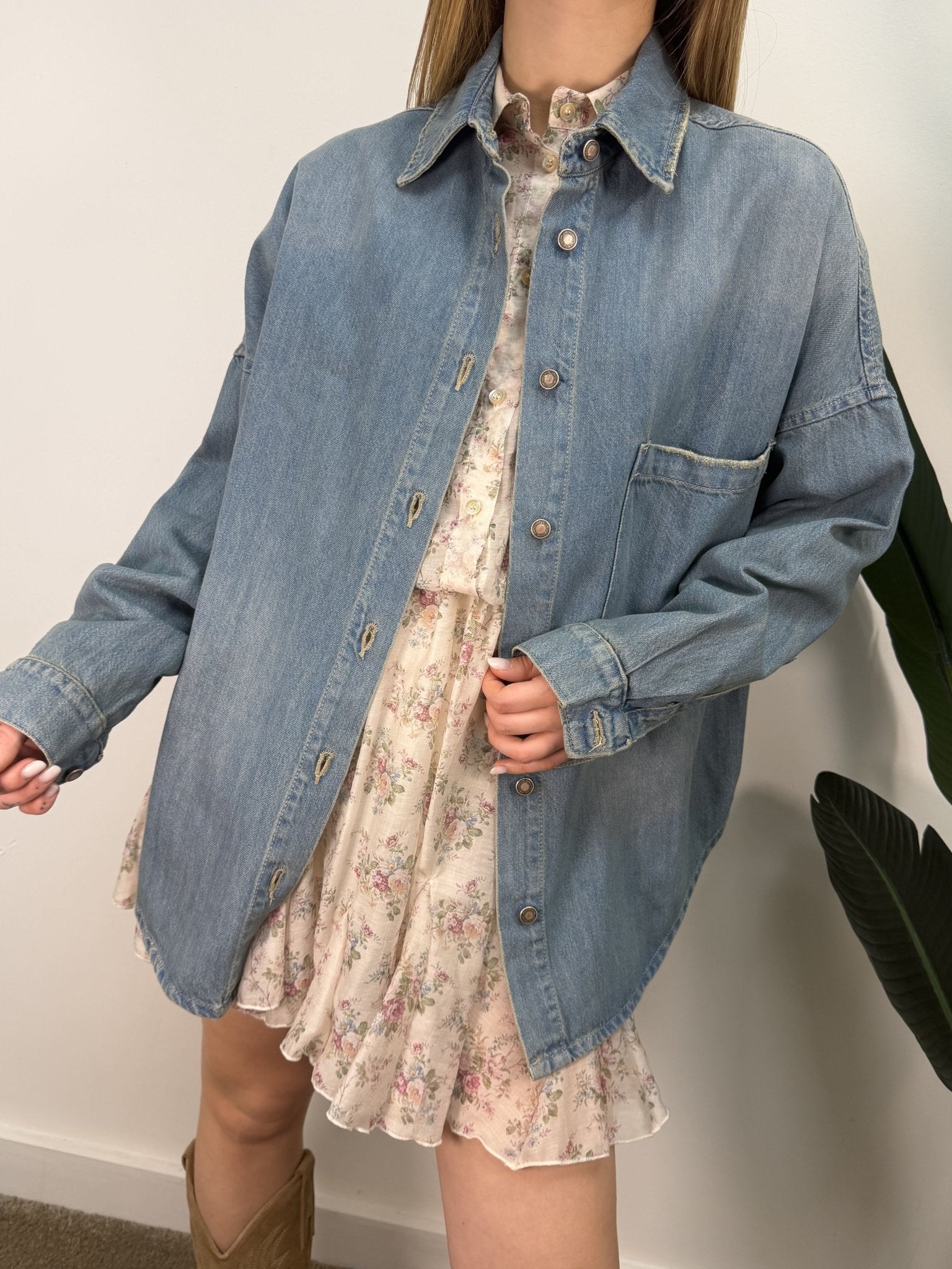 Camicia over in denim Tensione In - GiuGiò | Shop online