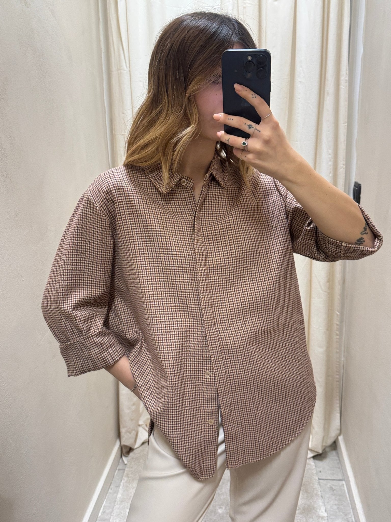 Camicia over in flanella stampa check MyD - GiuGiò | Shop online
