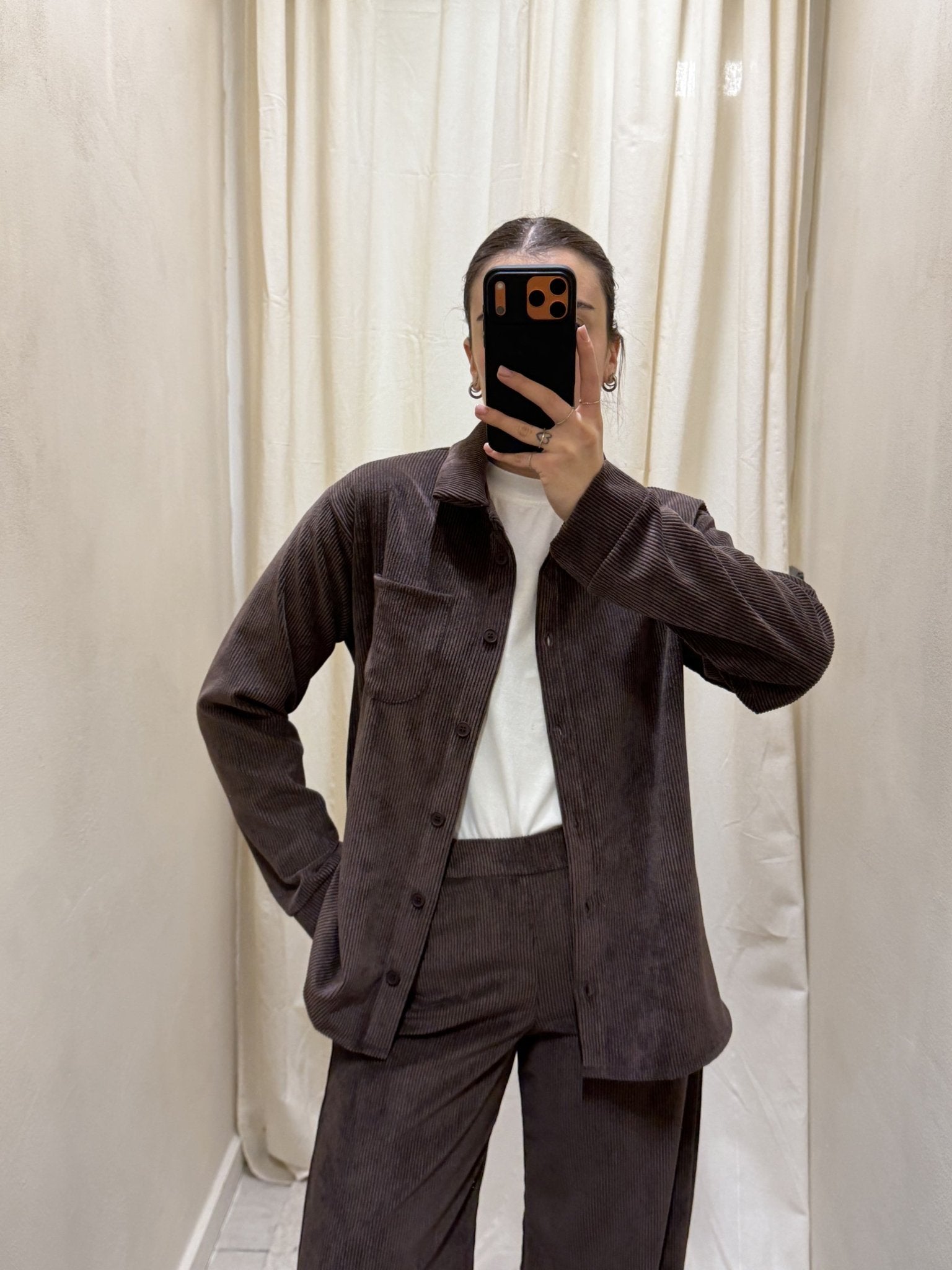 Camicia over in velluto rocciatore MyD - GiuGiò | Shop online