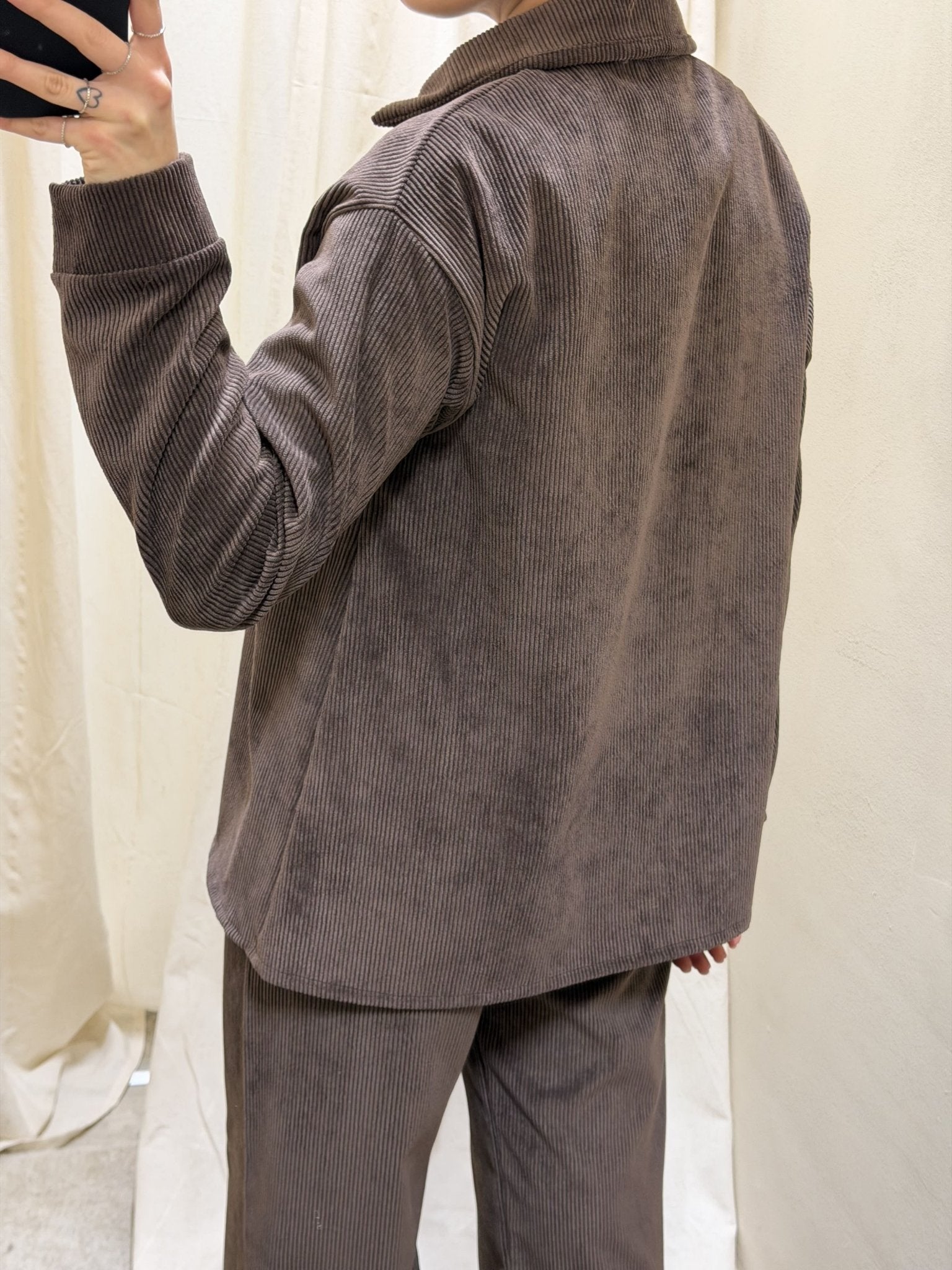 Camicia over in velluto rocciatore MyD - GiuGiò | Shop online