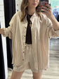 Camicia over misto lino rigata HaveOne - GiuGiò | Shop online