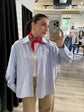 Camicia over rigata con bandana HaveOne - GiuGiò | Shop online
