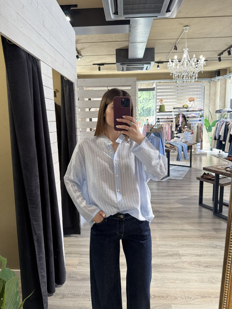 Camicia over rigata Zahjr - GiuGiò | Shop online