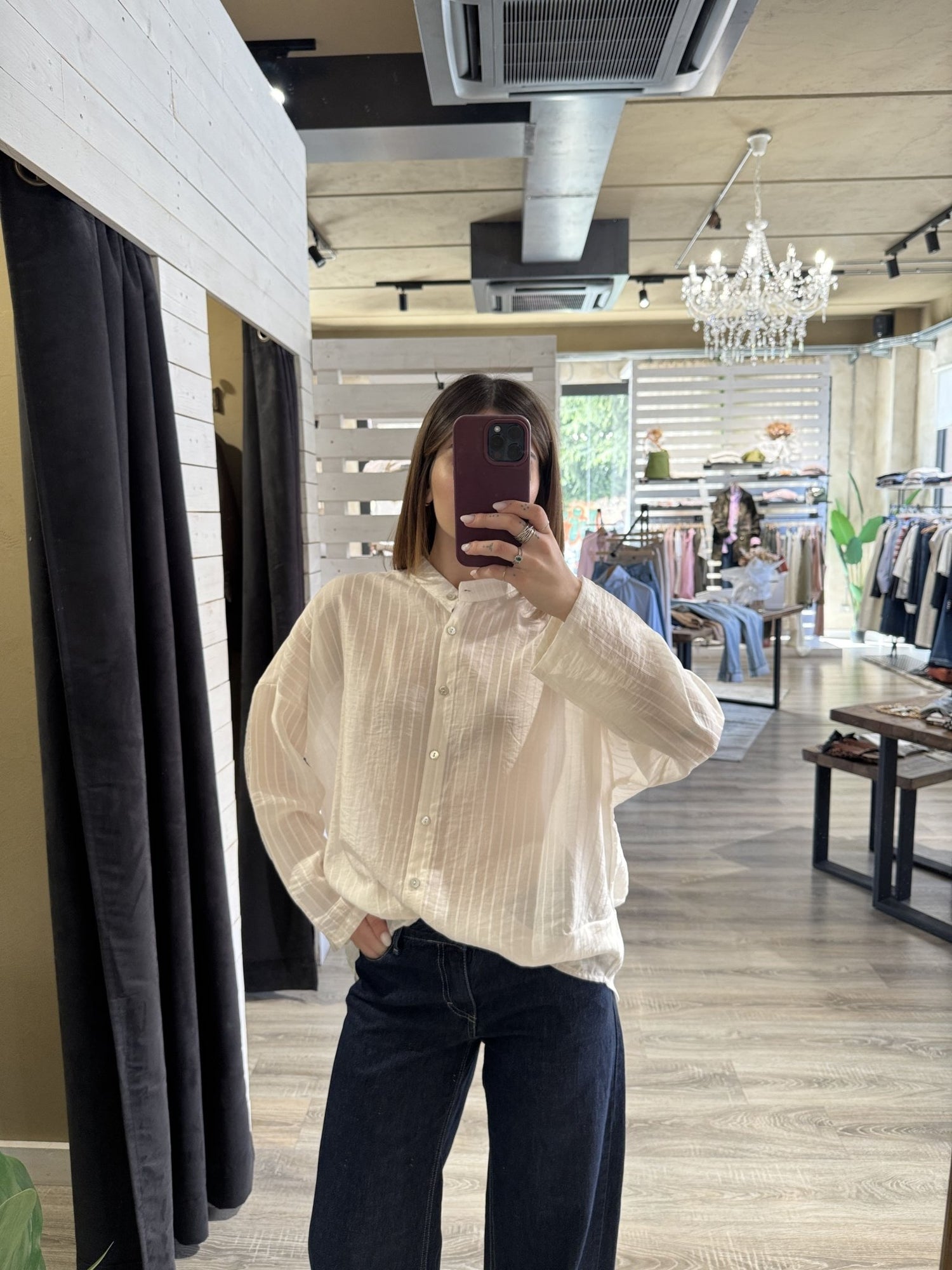 Camicia over rigata Zahjr - GiuGiò | Shop online