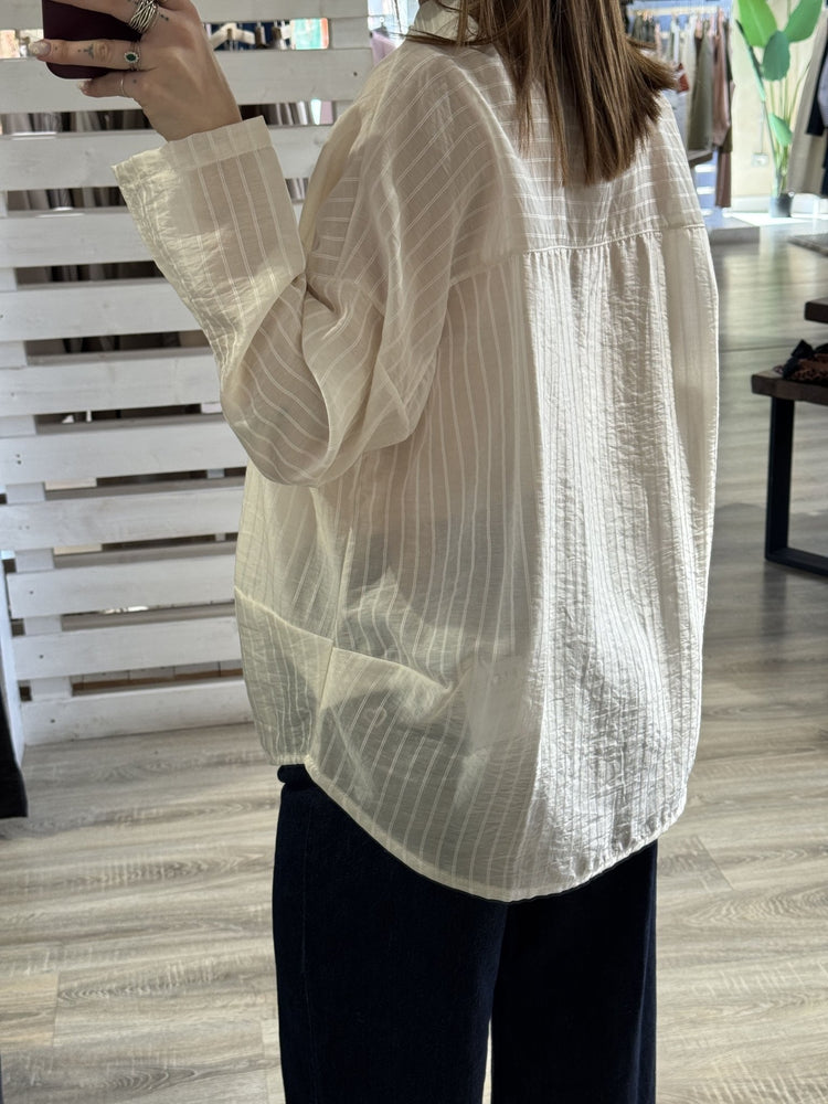Camicia over rigata Zahjr - GiuGiò | Shop online