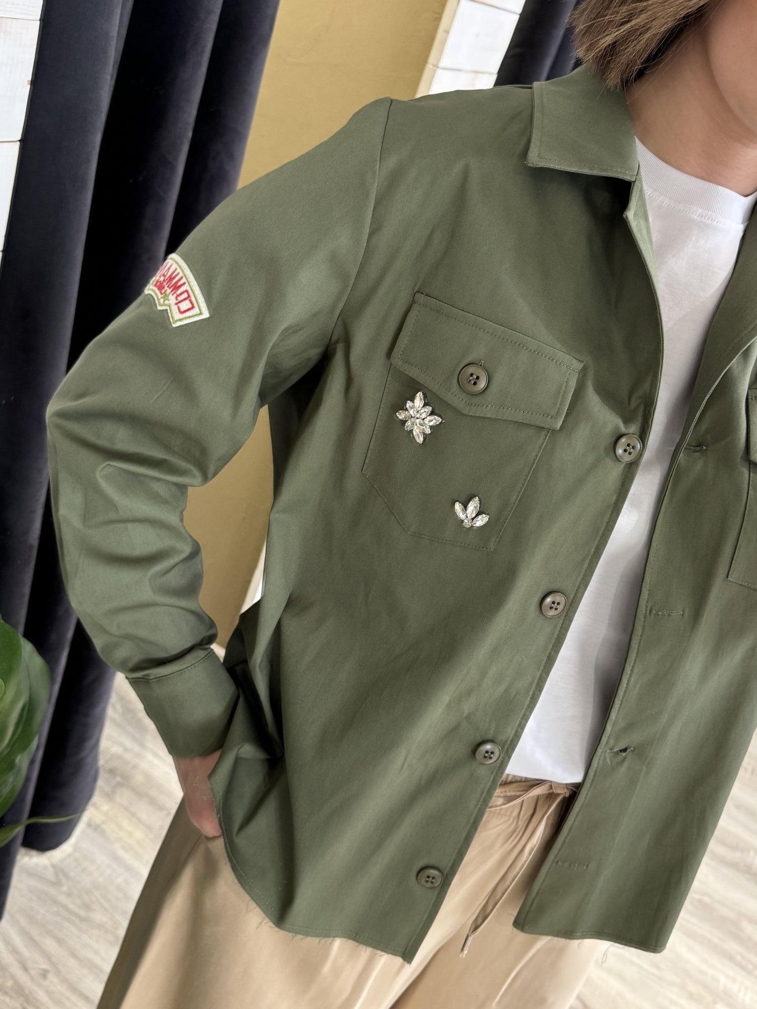 Camicia patch e strass MyD - GiuGiò | Shop online