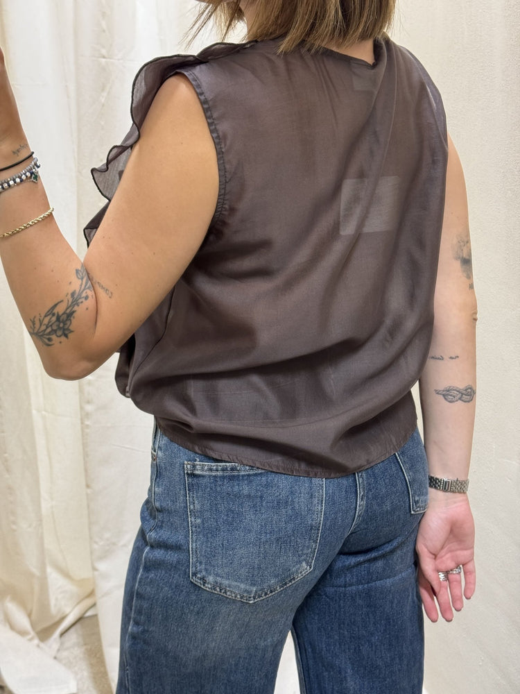 Camicia smanicata con rouches MyD - GiuGiò | Shop online