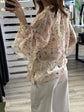 Camicia stampa floreale con rouches Dixie - GiuGiò | Shop online