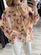 Camicia stampa floreale rosa con fiocco Dixie - GiuGiò | Shop online
