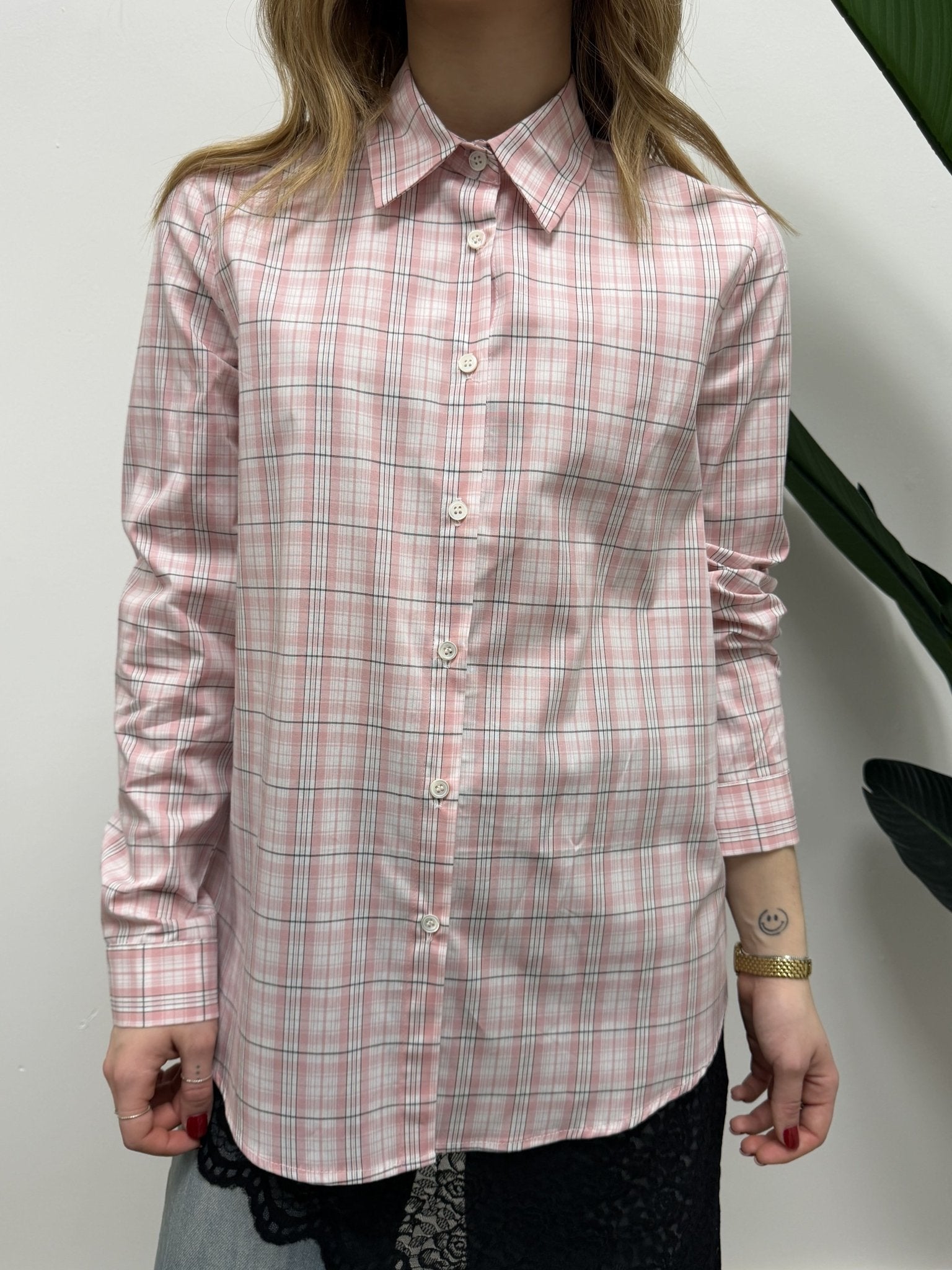 Camicia stampa quadro 100% cotone VICOLO - GiuGiò | Shop online