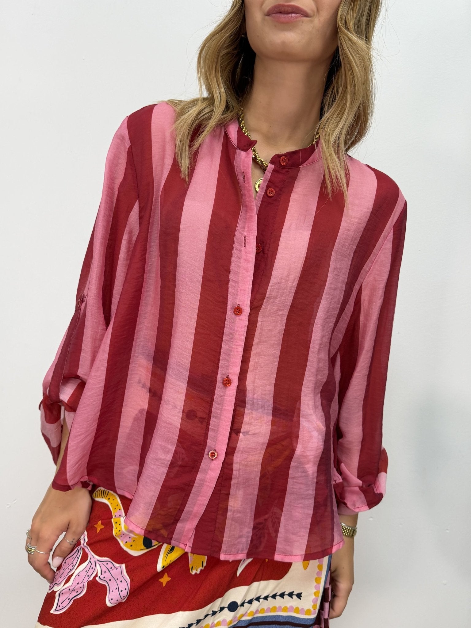 Camicia stampa rigata HaveOne - GiuGiò | Shop online
