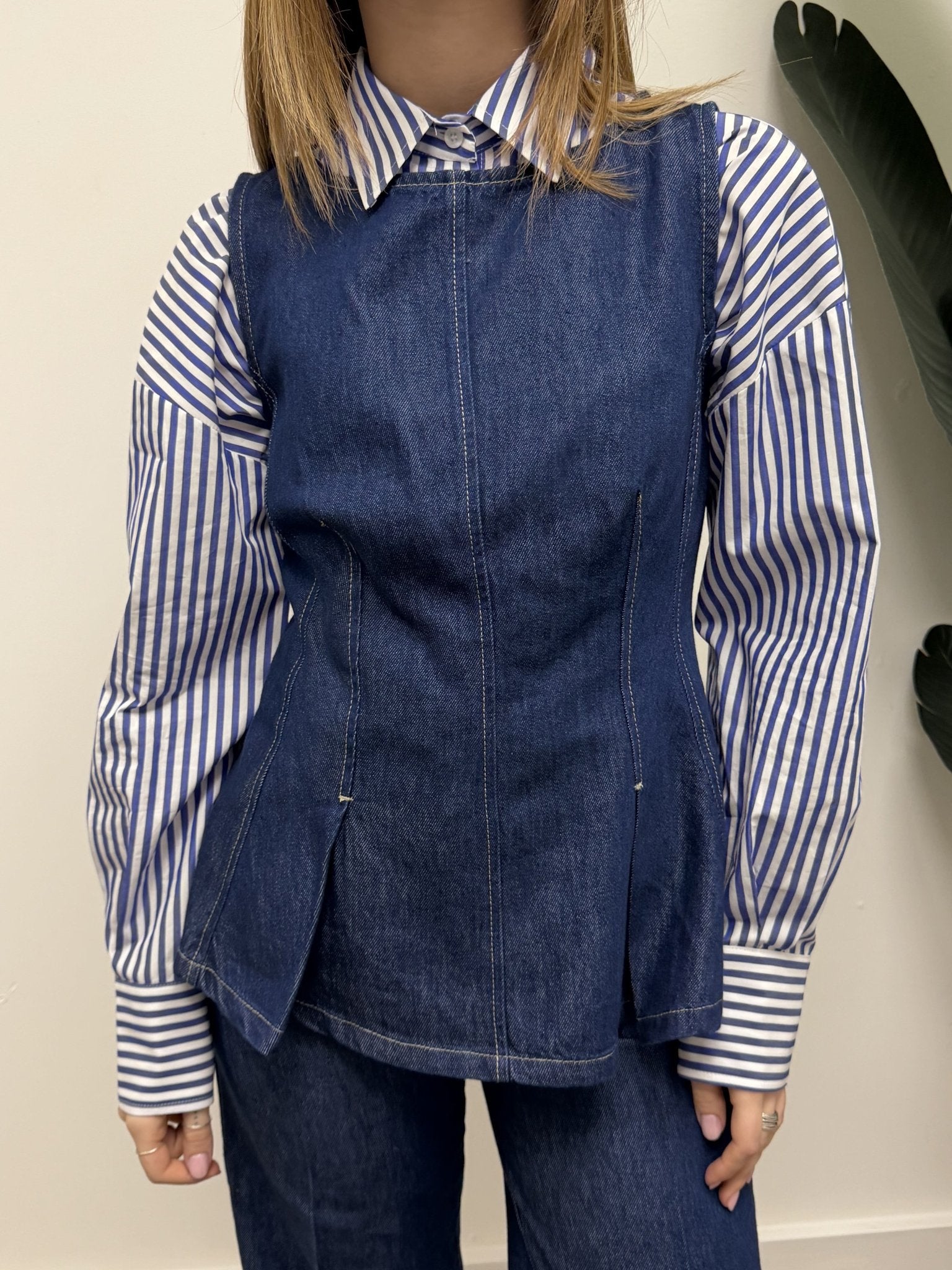 Canotta in denim super slim - fit Please - GiuGiò | Shop online