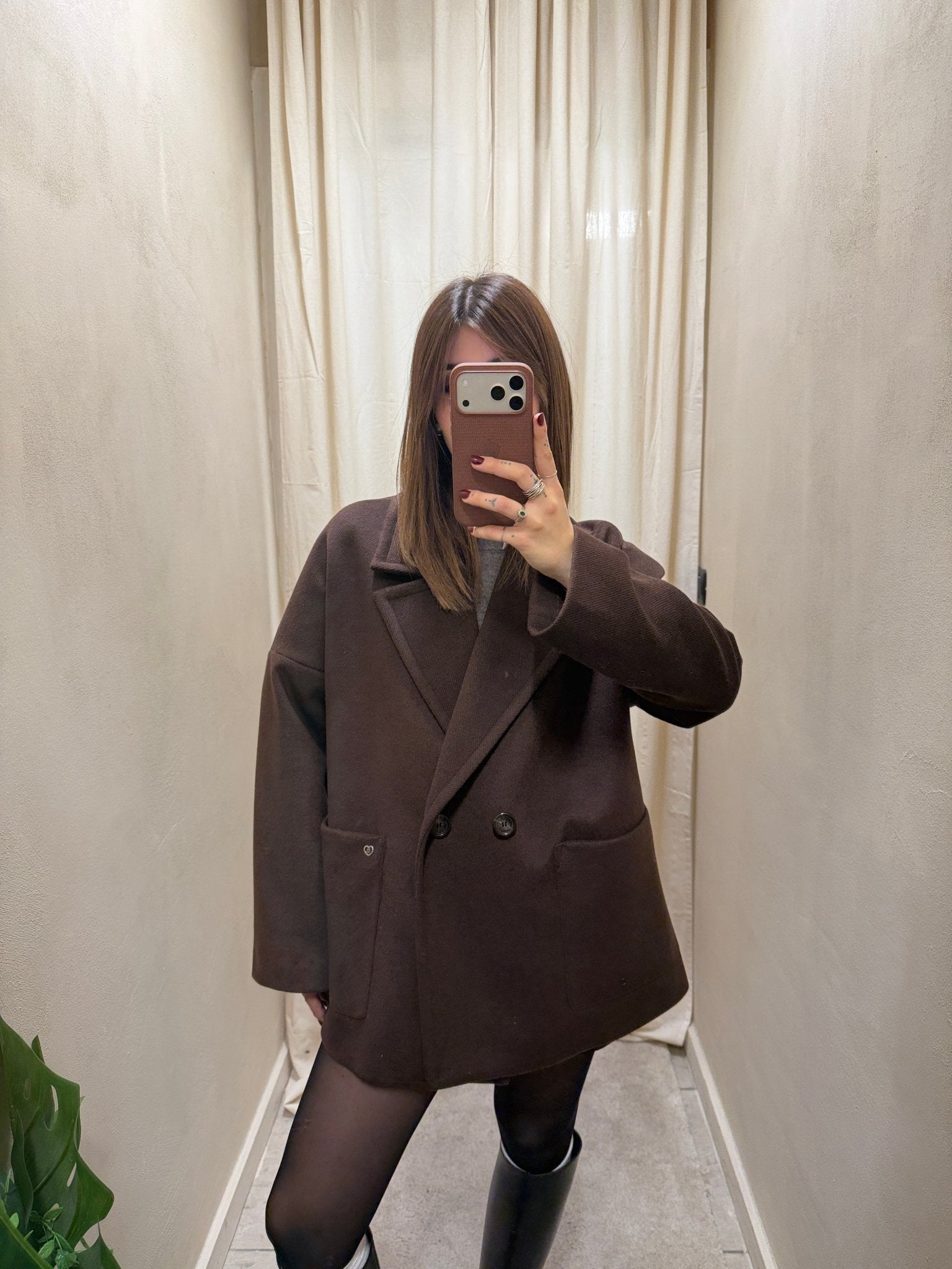 Cappotto corto doppiopetto tasche a toppa Please - GiuGiò | Shop online