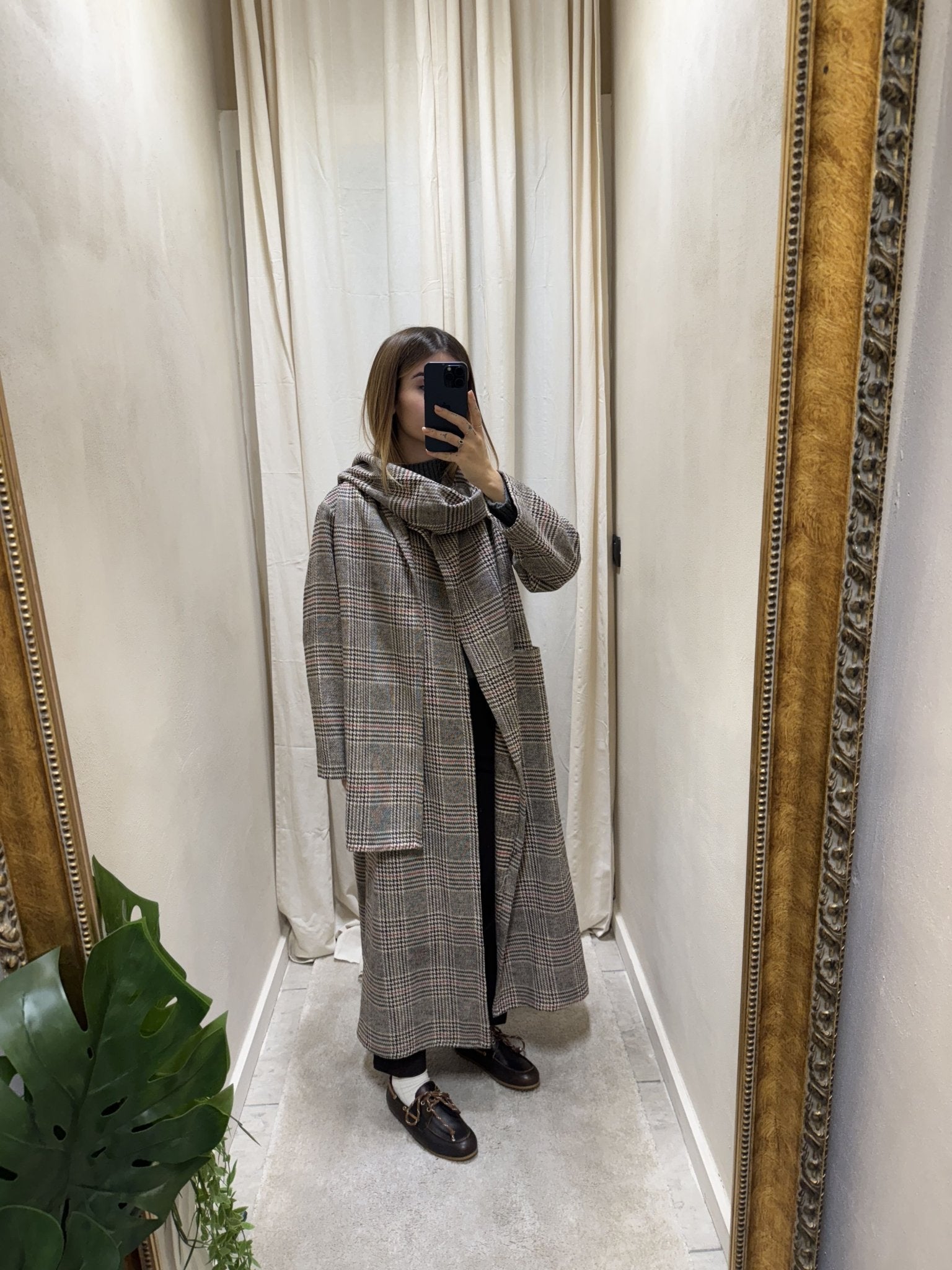 Cappotto spolverino lungo con sciarpa MyD - GiuGiò | Shop online