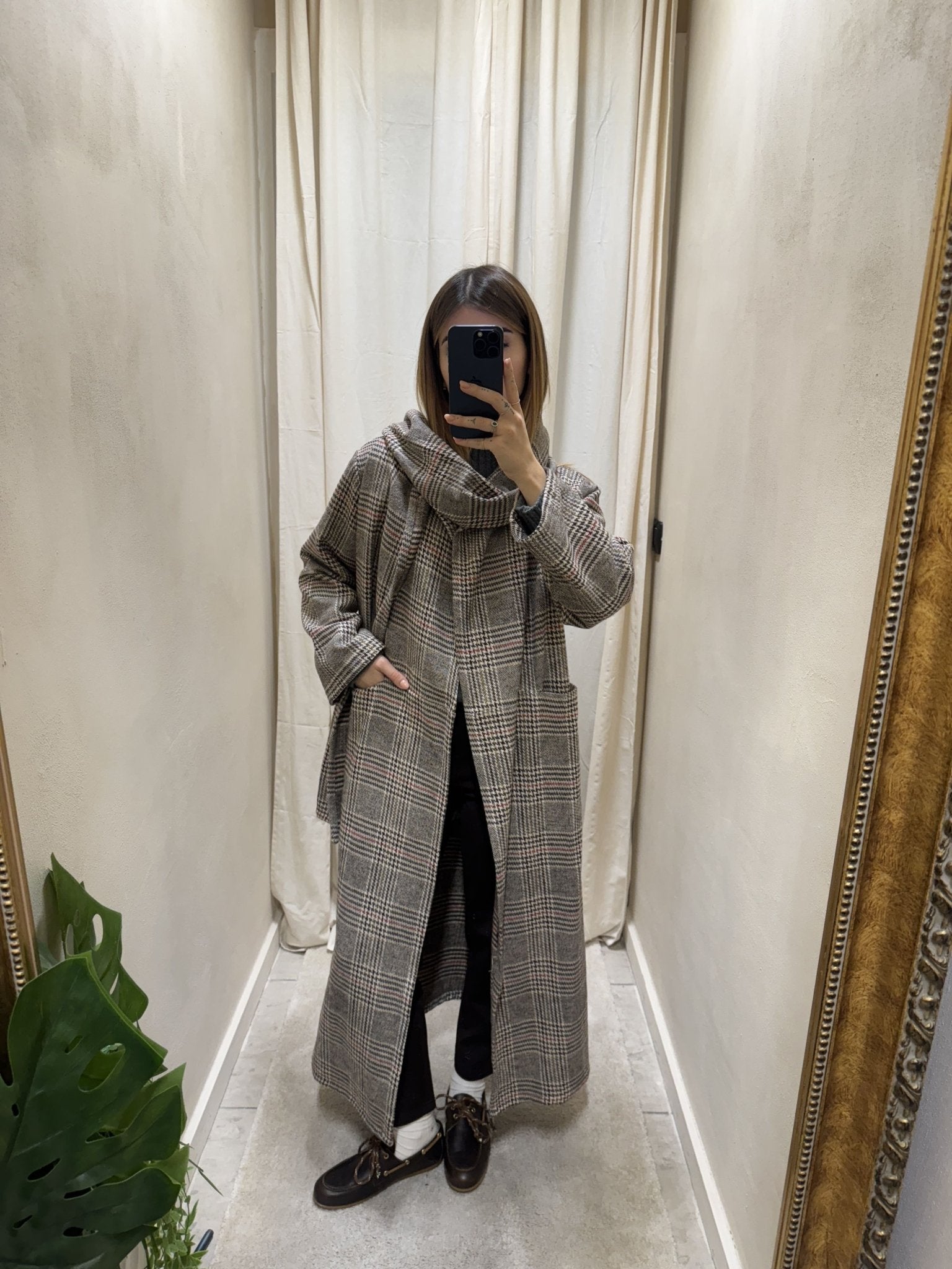 Cappotto spolverino lungo con sciarpa MyD - GiuGiò | Shop online