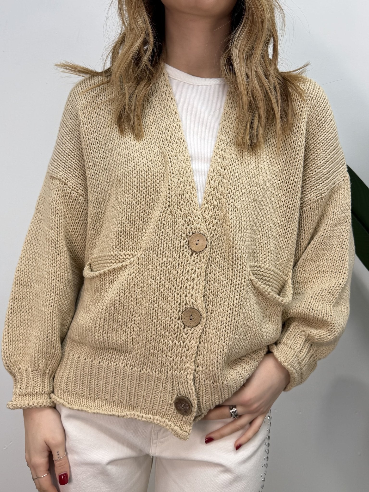 Cardigan bottoni e tasche HaveOne - GiuGiò | Shop online