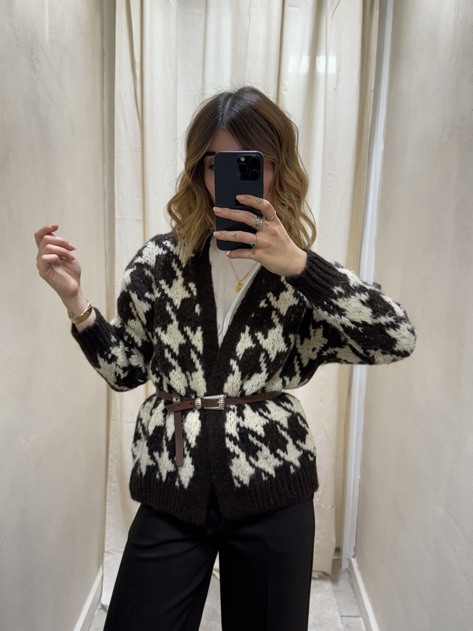 Cardigan corto maxi tweed HaveOne - GiuGiò | Shop online