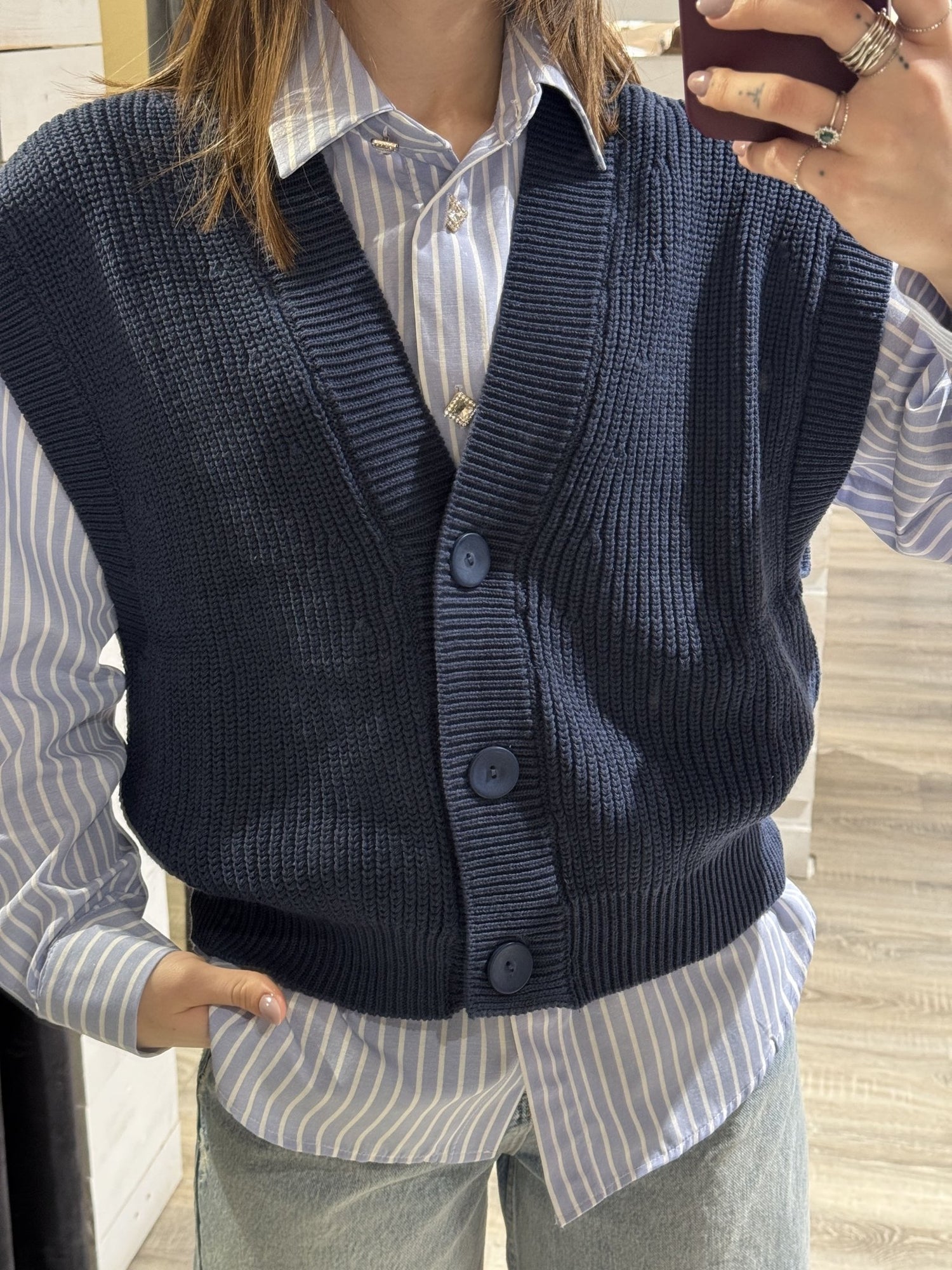 Cardigan gilet in filo HaveOne - GiuGiò | Shop online