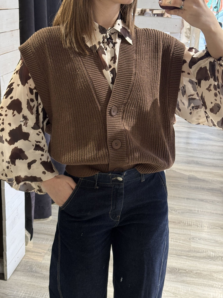 Cardigan gilet in filo HaveOne - GiuGiò | Shop online