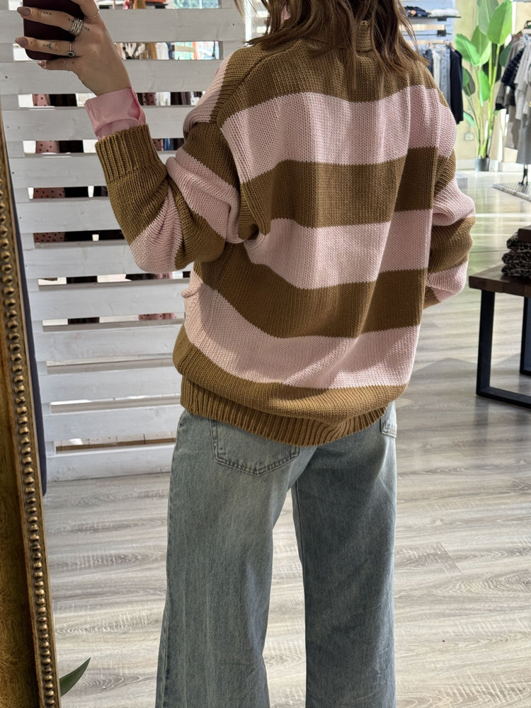 Cardigan in filo a righe con scollo V Tensione IN - GiuGiò | Shop online