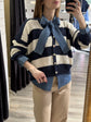 Cardigan in filo a righe Susy Mix - GiuGiò | Shop online