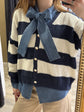 Cardigan in filo a righe Susy Mix - GiuGiò | Shop online