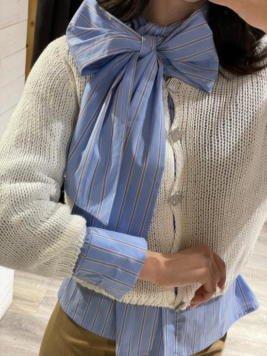 Cardigan in filo bottoni strass MyD - GiuGiò | Shop online