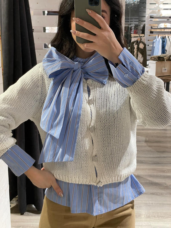 Cardigan in filo bottoni strass MyD - GiuGiò | Shop online