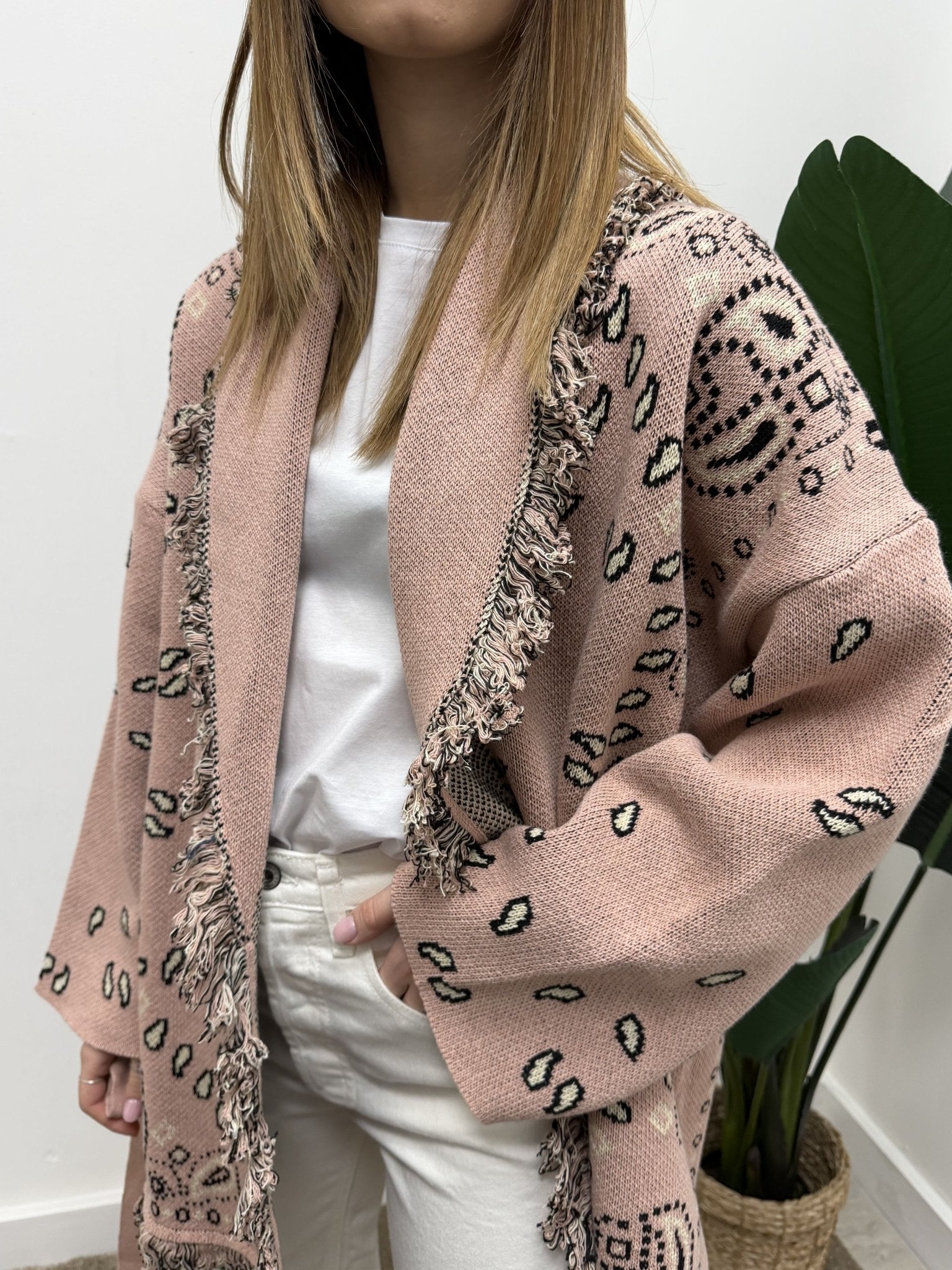 Cardigan stampa bandana con cintura Tensione In - GiuGiò | Shop online