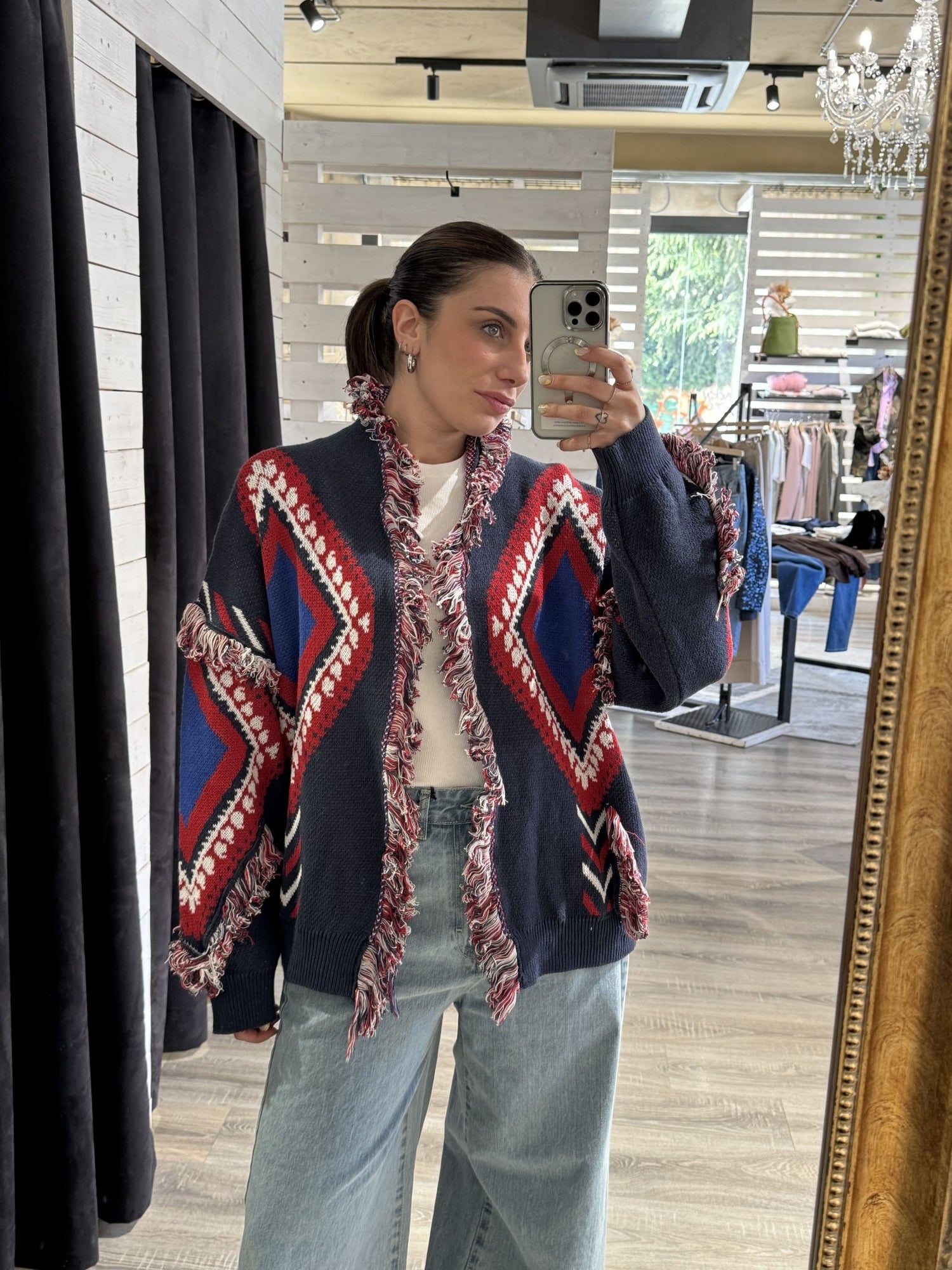 Cardigan stampa etnica Tensione In - GiuGiò | Shop online